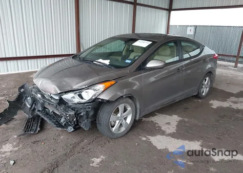 2013 Hyundai Elantra Gls/Limited из США, поврежденный, VIN 5NPDH4AEXDH204695
